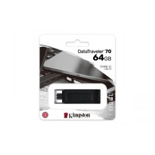 KINGSTON 64GB DATATRAVELER 70 - USB-C FLASH DRIVE