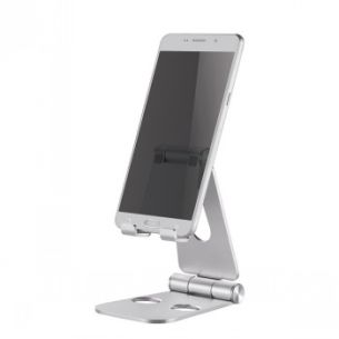NEWSTAR PHONE DESK STAND (SUITED FOR PHONES UP TO 10"), SILVER