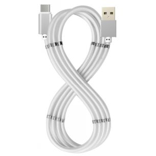 CELLY MAGNETIC CABLE USB-C 1M, WHITE