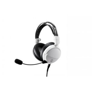 AUDIO-TECHNICA HIGH-FIDELITY CLOSED-BACK GAMING HEADSET ATH-GL3WH, WHITE