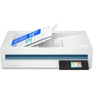 HP ScanJet Pro N4600 fnw1 Scanner - A4 Color 600dpi, Flatbed Scanning, Automatic Document Feeder, Auto-Duplex, OCR/Scan to Text, 40ppm, 10000 pages per day