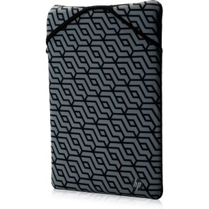 HP 14 Reversible Sleeve, Sanitizable – Black, Geometric pattern