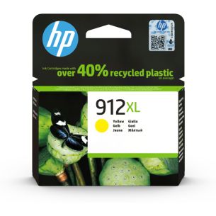 HP 912XL, High Capacity Yellow Ink Cartridge, 825 pages, for HP Officejet 8012, 8013, 8014, 8015 Officejet Pro 8020