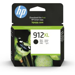 HP 912XL High Capacity Black Ink Cartridge, 825 pages, for HP Officejet 8012, 8013, 8014, 8015 Officejet Pro 8020