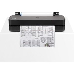 HP DesignJet T250 Printer/Plotter - 24” Roll Color Ink, Print, Auto Horizontal Cutter, LAN, WiFi, 30 sec/A1 page, 76 A1 prints/hour