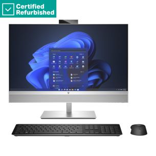 RENEW SILVER HP EliteOne 870 G9 AIO All-in-One - i9-12900, 64GB, 1TB SSD, 27 QHD Non-Touch AG, GeForce RTX 3050 Ti 4GB, Height Adjustable, Win 11 Pro, 1 years