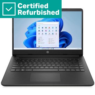 RENEW SILVER HP Laptop 14s-dq0034na  - Intel N4120, 4GB, 128GB SSD, 14 HD 220-nit, UK regular keyboard, 41Wh, Win 11 Home S, 1 years
