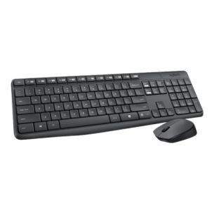 LOGITECH MK235 wireless Keyboard + Mouse Combo Grey - (US)