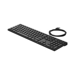 HP 320K USB Wired Keyboard - Black - US ENG