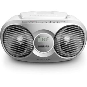Philips CD Soundmachine AZ215S Silver 3W Digital tuning