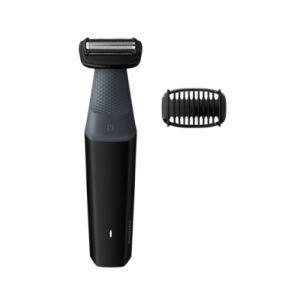 Philips 3000 series showerproof body groomer BG3010/15 Skin friendly shaver 1 click-on comb, 3mm 50mins cordless use/8h charge.