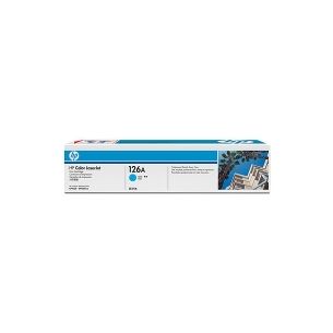 HP 126A Cyan Toner Cartridge, 1000 pages, for HP Color LaserJet CP1025, Pro 100, Pro 200, M275 series