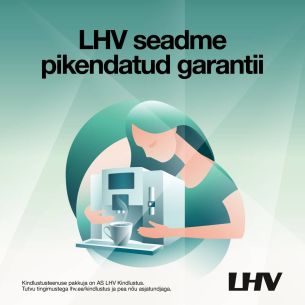 LHV 2-летняя дополнительная гарантия для оборудования стоимостью от 100 до 200 евро