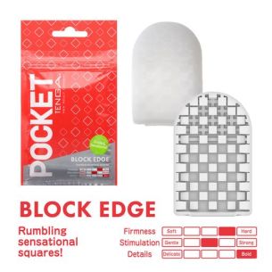 Masturbaator Pocket Tenga Block Edge 8 cm