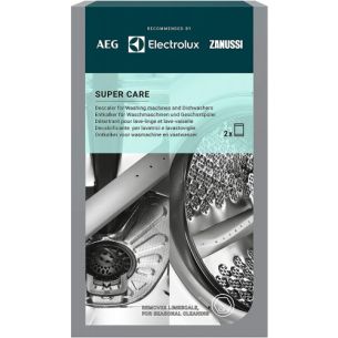 Pesumasina- ja nõudepesumasina puhastusvahend Super Care, Electrolux/AEG, 2 tk