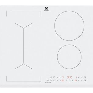 Pliidiplaat Electrolux, 4 x induktsioon, 60 cm, faasitud esiserv, valge