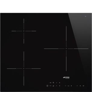 Pliidiplaat Smeg, 3 x induktsioon, 60 cm, must, lõigatud serv